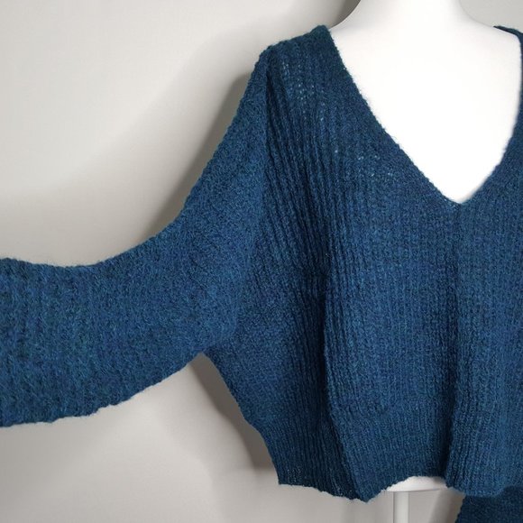 Free People Moonbeam V-Neck Oversized Sweater - Picture 4 of 9